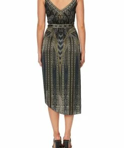 Camilla EBoutique (US) Up To 30% Off ASYMMETRICAL WRAP DRESS WITH STRAPS GREAT SCOTT