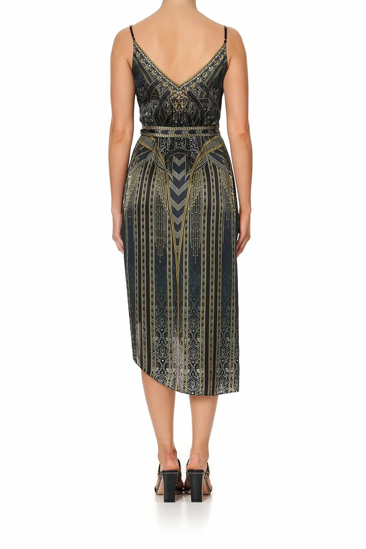 Camilla EBoutique (US) Up To 30% Off ASYMMETRICAL WRAP DRESS WITH STRAPS GREAT SCOTT