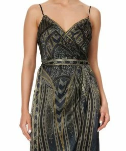 Camilla EBoutique (US) Up To 30% Off ASYMMETRICAL WRAP DRESS WITH STRAPS GREAT SCOTT