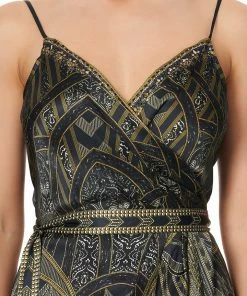 Camilla EBoutique (US) Up To 30% Off ASYMMETRICAL WRAP DRESS WITH STRAPS GREAT SCOTT