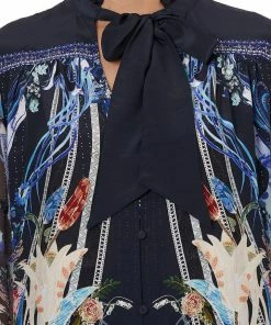 Camilla EBoutique (US) BLOUSE WITH YOKE AND NECK TIE MARE MYSTIQUE
