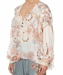 Camilla EBoutique (US) BLOUSON BLOUSE WITH NECK TIE MARRAKESH MAIDEN Sale Clothing