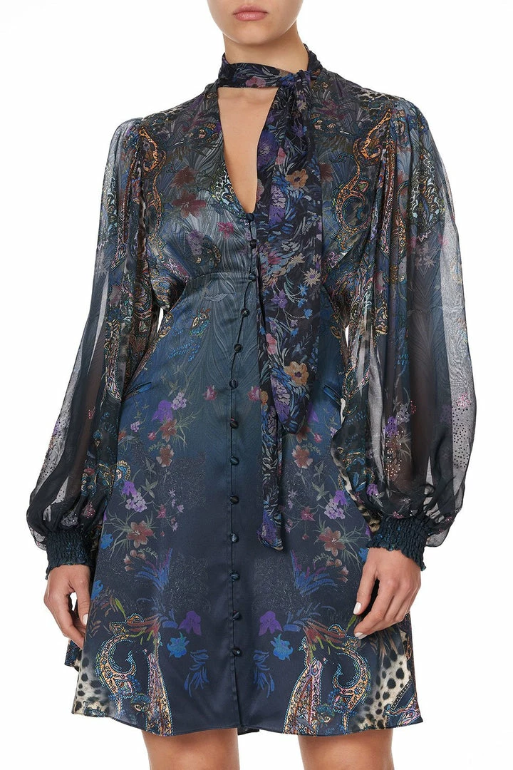 Camilla EBoutique (US) BLOUSON DRESS WITH NECK TIE FESTIVAL EXPRESS