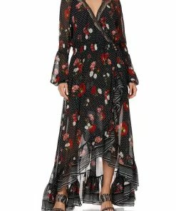 Camilla EBoutique (US) Sale Clothing BLOUSON SLEEVE WRAP DRESS COASTAL PARISIENNE