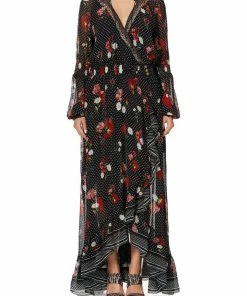 Camilla EBoutique (US) Sale Clothing BLOUSON SLEEVE WRAP DRESS COASTAL PARISIENNE