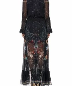 Camilla EBoutique (US) BLOUSON SLEEVE WRAP DRESS MIDNIGHT MOON HOUSE