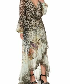 Camilla EBoutique (US) Up To 40% Off BLOUSON SLEEVE WRAP DRESS NOMADIC NYMPH
