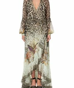 Camilla EBoutique (US) Up To 40% Off BLOUSON SLEEVE WRAP DRESS NOMADIC NYMPH