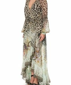 Camilla EBoutique (US) Up To 40% Off BLOUSON SLEEVE WRAP DRESS NOMADIC NYMPH
