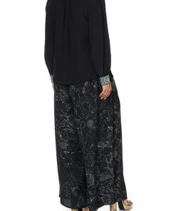 Camilla EBoutique (US) BUTTON DOWN BLOUSE WITH NECK TIE ASTRO DISCO