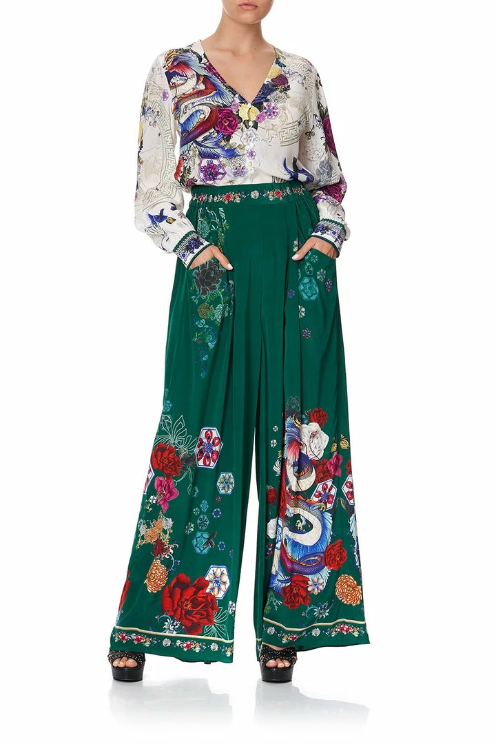 Camilla EBoutique (US) BUTTON DOWN BLOUSE WITH NECK TIE GENTLE MOON