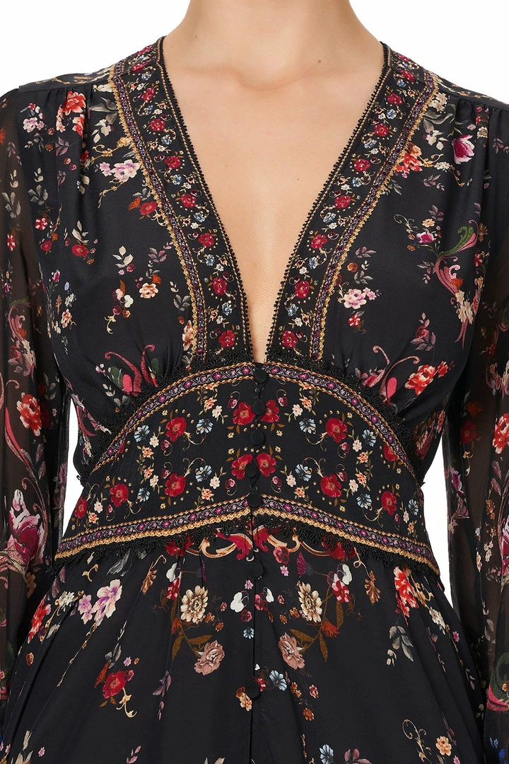 Camilla EBoutique (US) BUTTON DRESS WITH SHAPED WAISTBAND A GIRL LIKE YOU Up To 50% Off