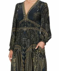 Camilla EBoutique (US) BUTTON DRESS WITH SHAPED WAISTBAND GREAT SCOTT Up To 30% Off