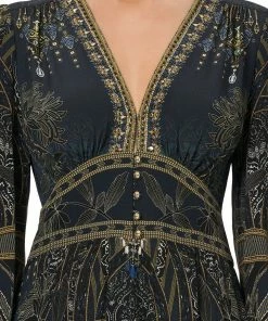 Camilla EBoutique (US) BUTTON DRESS WITH SHAPED WAISTBAND GREAT SCOTT Up To 30% Off