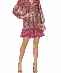 Camilla EBoutique (US) BUTTON UP DRESS WITH YOKE LOTUS LOVERS Up To 30% Off