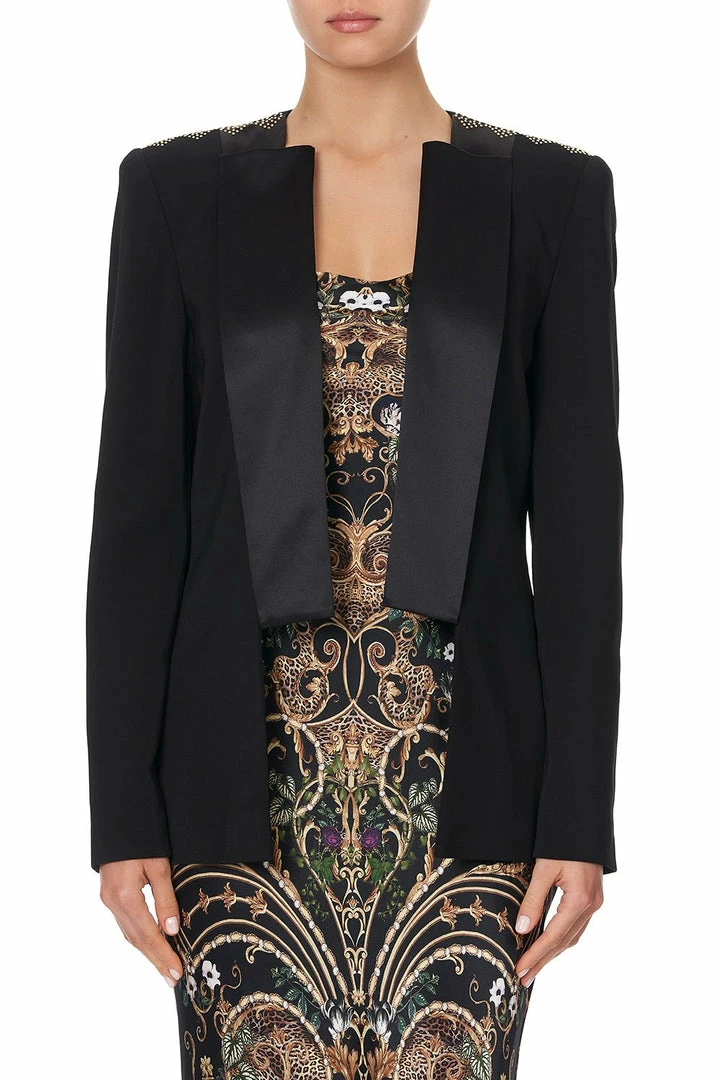 Camilla EBoutique (US) CONTRAST COLLAR SUIT JACKET - FLOW STUDIO 54 Up To 30% Off