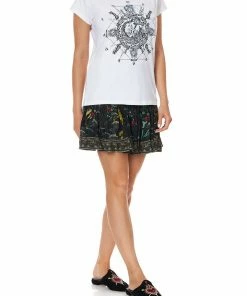 Camilla EBoutique (US) Up To 30% Off CURVED HEM FITTED TEE AQUARIUS