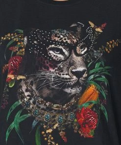 Camilla EBoutique (US) CURVED HEM FITTED TEE BOTANICAL CHRONICLES Up To 50% Off