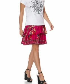 Camilla EBoutique (US) CURVED HEM FITTED TEE CANCER