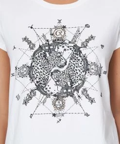 Camilla EBoutique (US) CURVED HEM FITTED TEE GEMINI