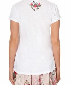 Camilla EBoutique (US) CURVED HEM FITTED TEE ISTENANYA Up To 30% Off