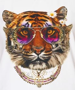 Camilla EBoutique (US) CURVED HEM FITTED TEE LOVE ON THE WING