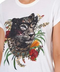 Camilla EBoutique (US) Up To 30% Off CURVED HEM FITTED TEE PARADISE CIRCUS