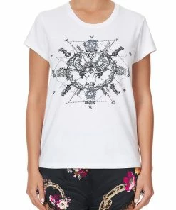 Camilla EBoutique (US) CURVED HEM FITTED TEE TAURUS Up To 30% Off