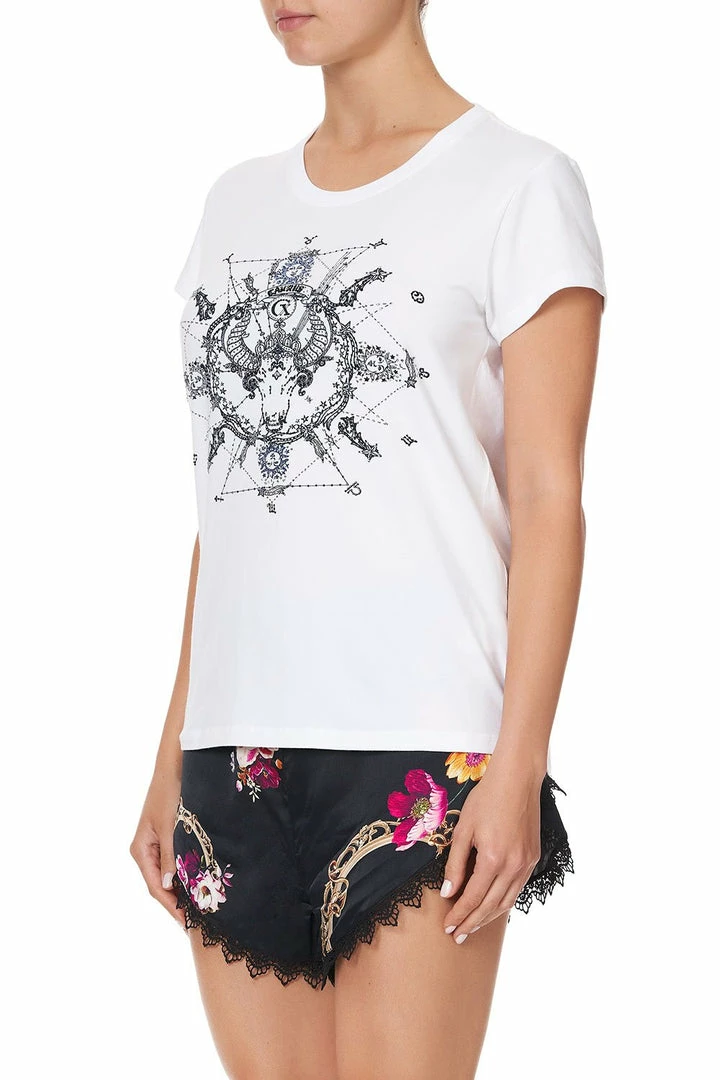 Camilla EBoutique (US) CURVED HEM FITTED TEE TAURUS Up To 30% Off