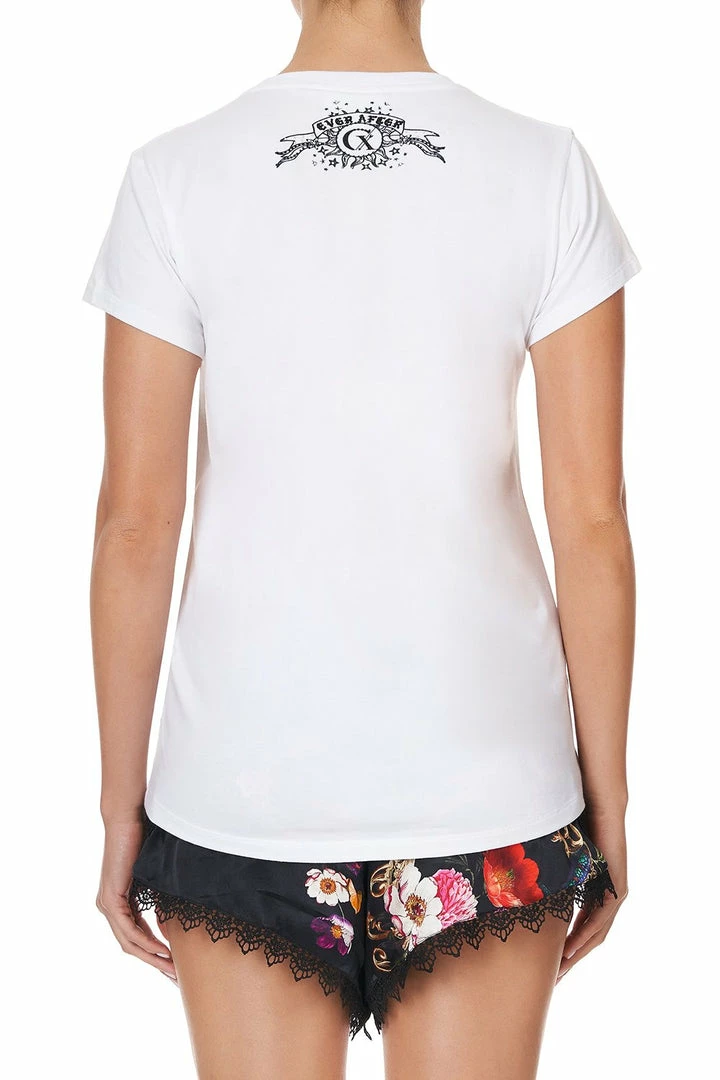Camilla EBoutique (US) CURVED HEM FITTED TEE TAURUS Up To 30% Off
