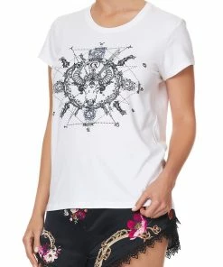 Camilla EBoutique (US) CURVED HEM FITTED TEE TAURUS Up To 30% Off