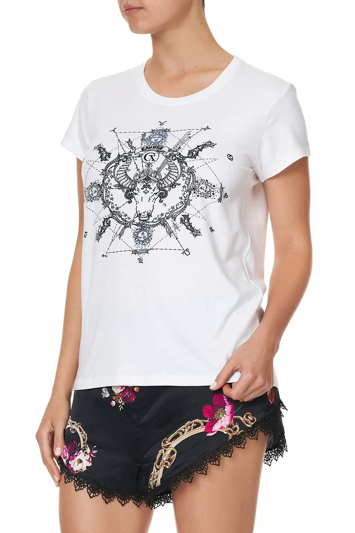 Camilla EBoutique (US) CURVED HEM FITTED TEE TAURUS Up To 30% Off