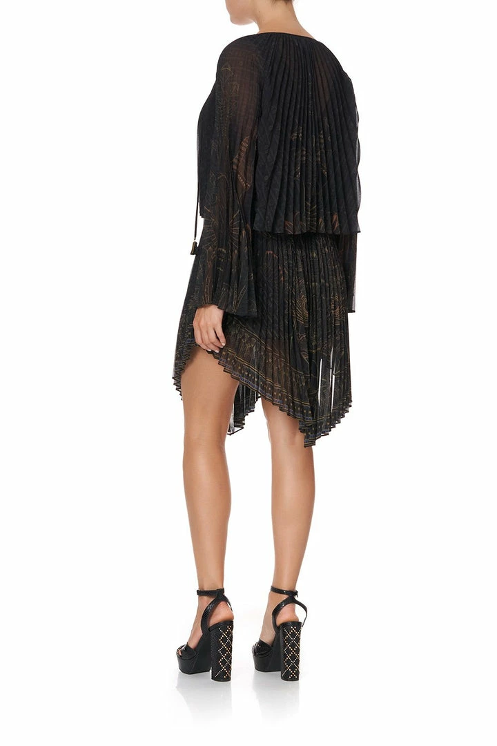 Camilla EBoutique (US) Up To 50% Off DOUBLE LAYER PLEATED DRESS COBRA KING