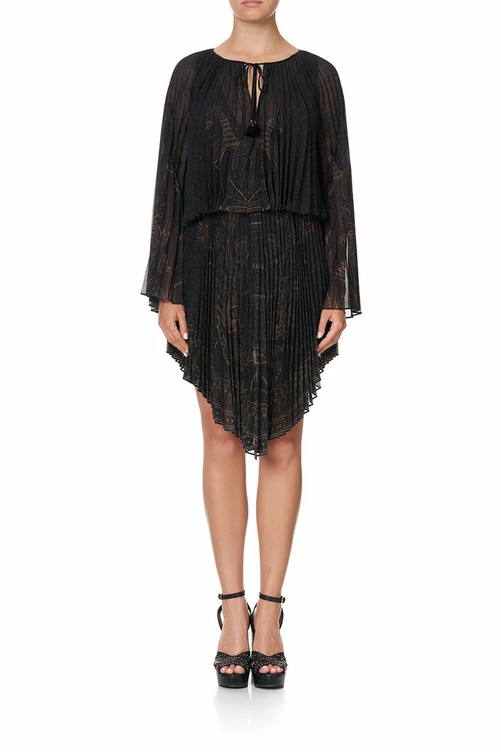 Camilla EBoutique (US) Up To 50% Off DOUBLE LAYER PLEATED DRESS COBRA KING