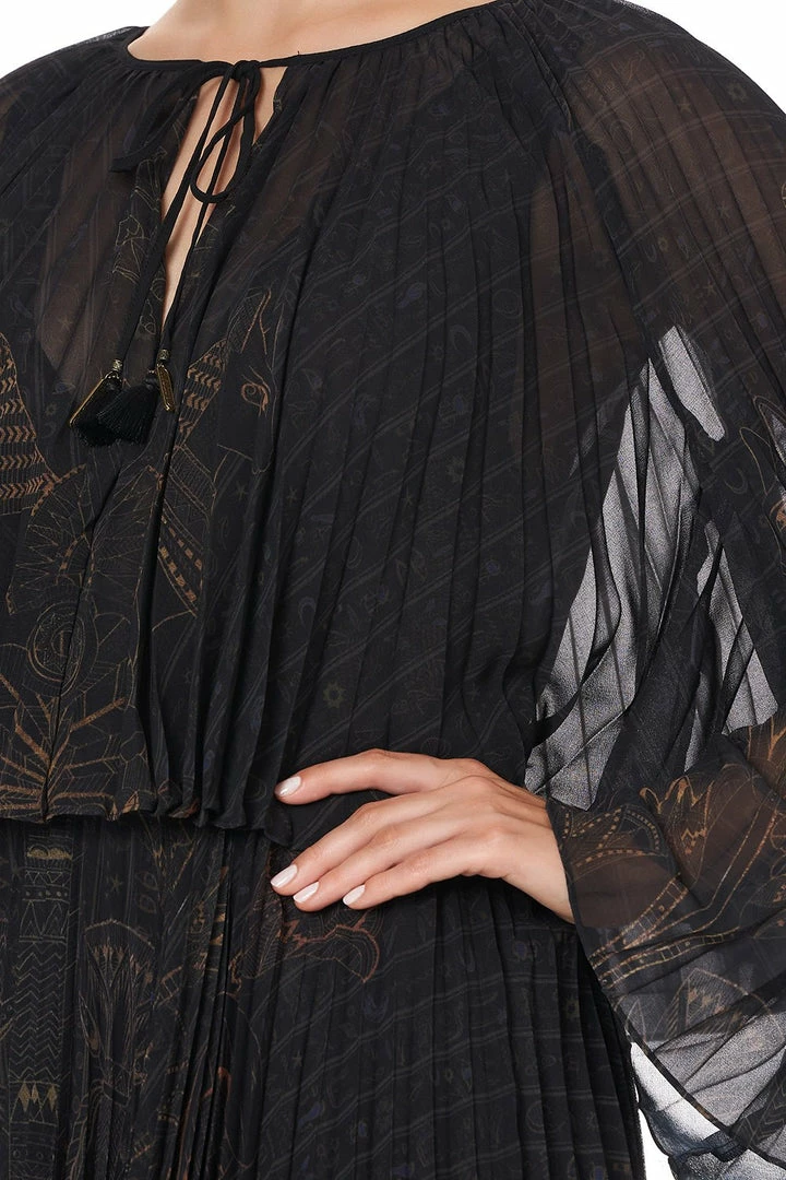 Camilla EBoutique (US) Up To 50% Off DOUBLE LAYER PLEATED DRESS COBRA KING