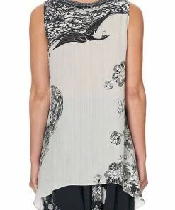 Camilla EBoutique (US) DRAPED SIDE TOP SILVER LININGS Up To 50% Off