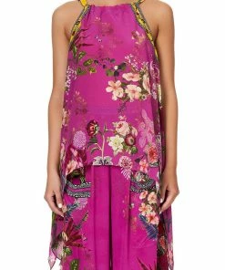 Camilla EBoutique (US) DRAWSTRING NECK TANK JUNGLE LANGUAGE