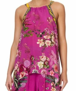 Camilla EBoutique (US) DRAWSTRING NECK TANK JUNGLE LANGUAGE