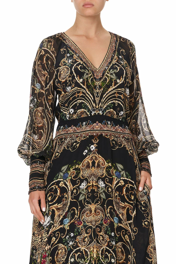 Camilla EBoutique (US) DRESS WITH SHIRRED WAIST AND CUFF STUDIO 54