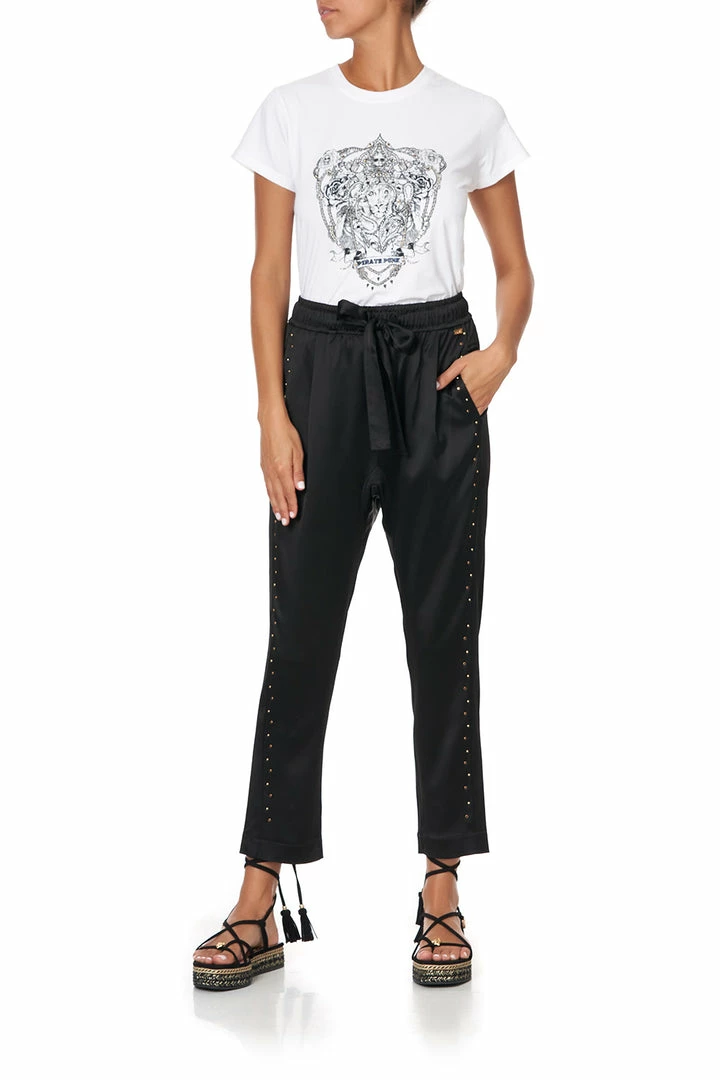 Camilla EBoutique (US) SLIM FIT ROUND NECK T-SHIRT MIDNIGHT PEARL Up To 30% Off