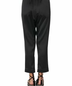Camilla EBoutique (US) DROP CROTCH SLIM LEG PANT SOLID BLACK Sale Clothing