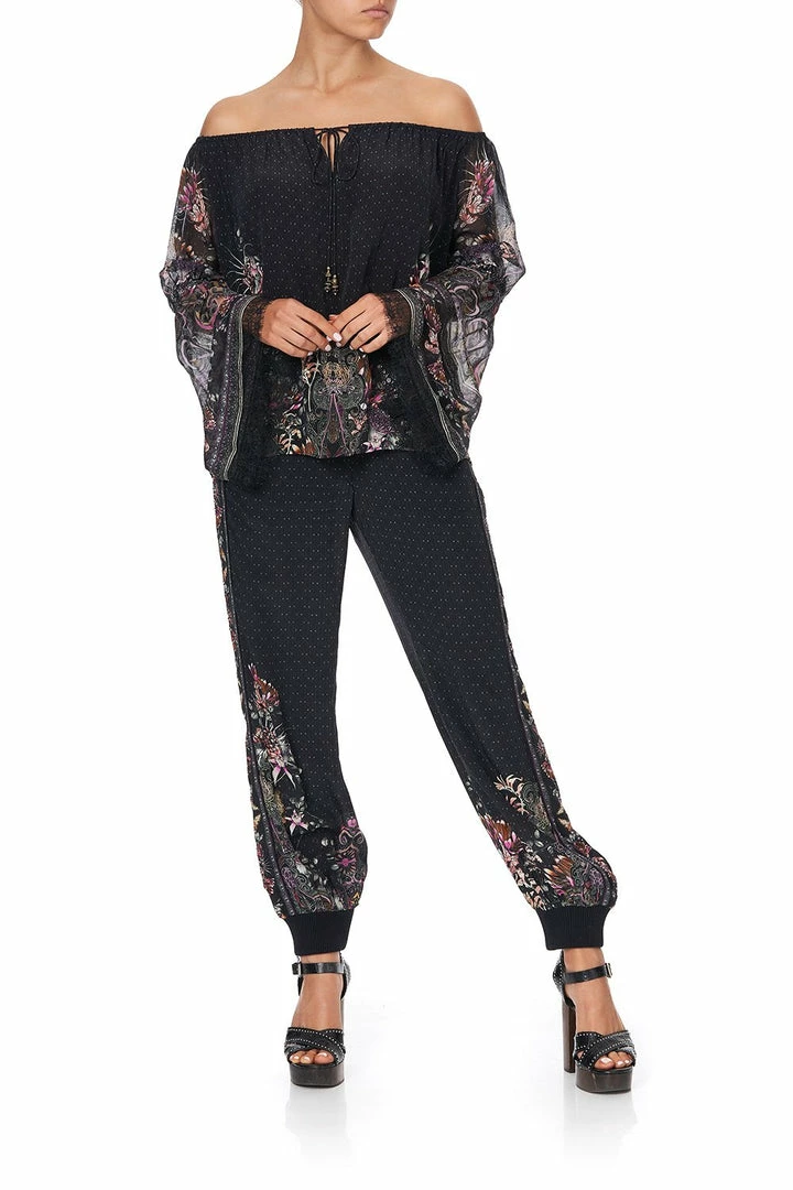 Camilla EBoutique (US) Up To 40% Off DROP SHOULDER BELL SLEEVE TOP RESTLESS NIGHTS