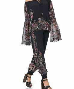 Camilla EBoutique (US) Up To 40% Off DROP SHOULDER BELL SLEEVE TOP RESTLESS NIGHTS