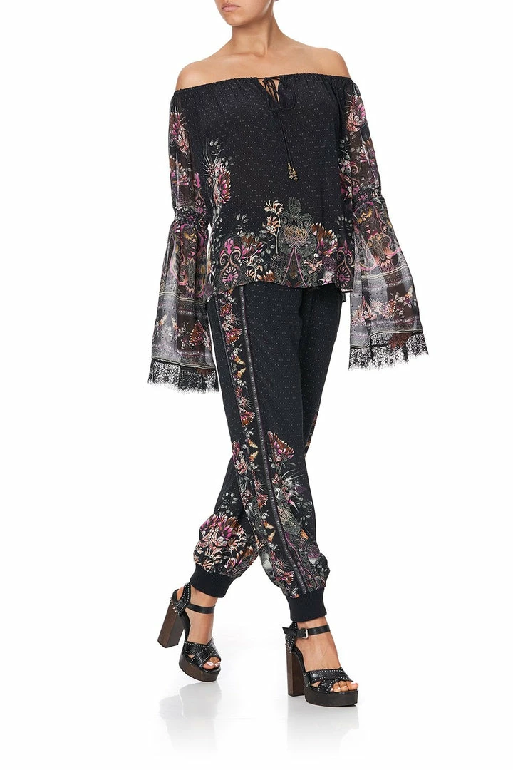 Camilla EBoutique (US) Up To 40% Off DROP SHOULDER BELL SLEEVE TOP RESTLESS NIGHTS