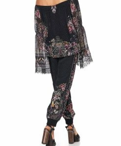 Camilla EBoutique (US) Up To 40% Off DROP SHOULDER BELL SLEEVE TOP RESTLESS NIGHTS