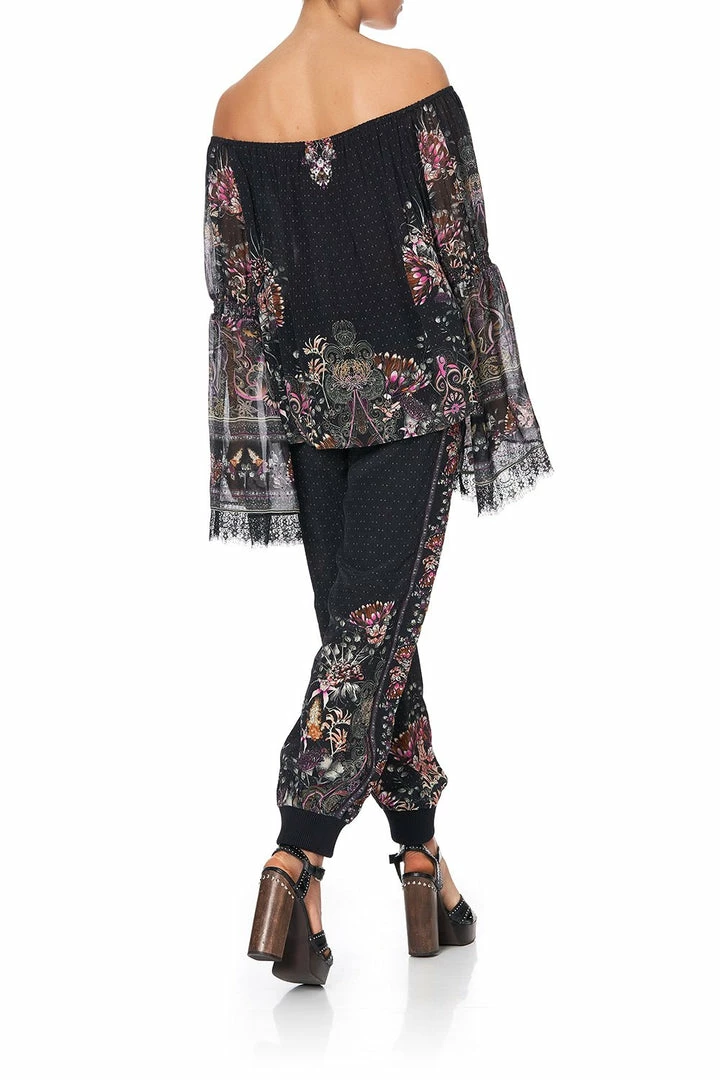 Camilla EBoutique (US) Up To 40% Off DROP SHOULDER BELL SLEEVE TOP RESTLESS NIGHTS