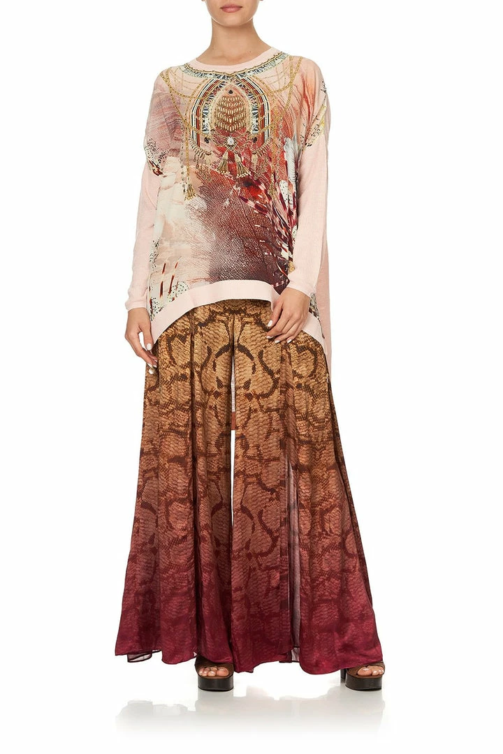 Camilla EBoutique (US) DROP SHOULDER BOX KNIT COASTAL TREASURE