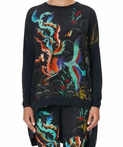 Camilla EBoutique (US) DROP SHOULDER BOX KNIT WISE WINGS Up To 40% Off