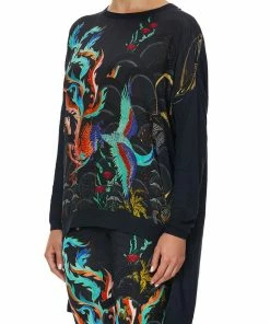 Camilla EBoutique (US) DROP SHOULDER BOX KNIT WISE WINGS Up To 40% Off