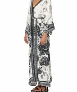 Camilla EBoutique (US) Up To 40% Off DROP SHOULDER KAFTAN MIDNIGHT PEARL